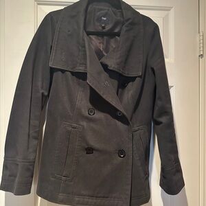 GAP Charcoal Double-Breasted Peacoat